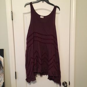 Free People slip dress Size L in Wine/Maroon